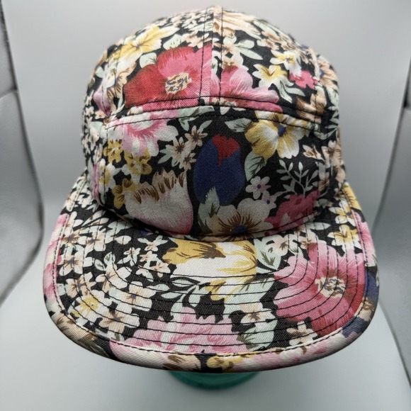 Hat Club Other - Vintage Hat Club Floral Baseball Cap With Leather Adjustment Strap